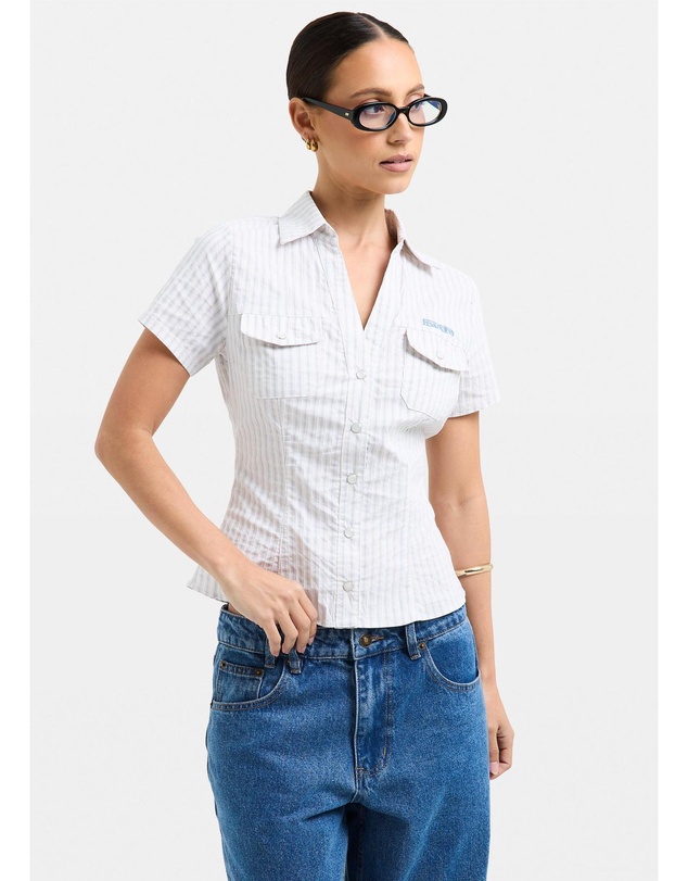 Insight - Blake Stripe Popper Shirt