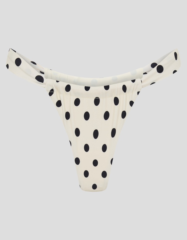 Vacay Swimwear - Rhodes Bottom Ivory Polka