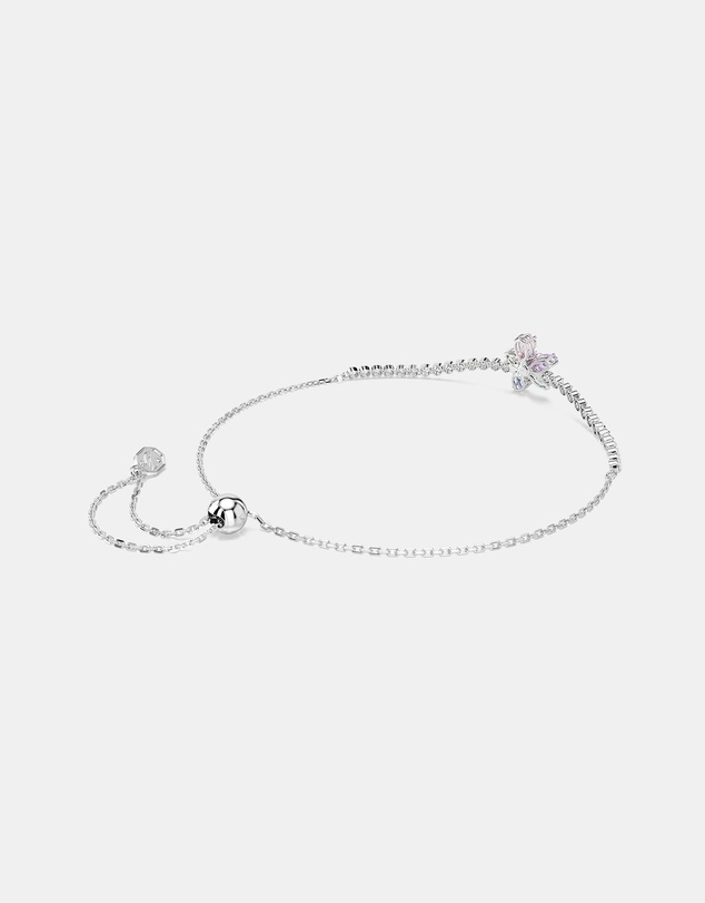 Swarovski - Ariana Grande X Swarovski Bracelet, Mixed Cuts, Flower, Multicolored, Rhodium Plated