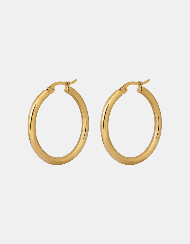 Zoe Olivia - Waterproof Thin Classic Hoop Earrings