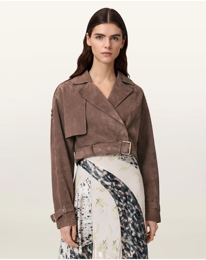 AllSaints - Ophelia Suede Jacket