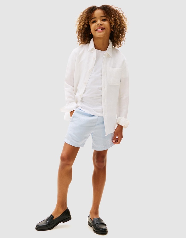 Tommy Hilfiger - Regular Fit Linen Blend Shirt - Teens