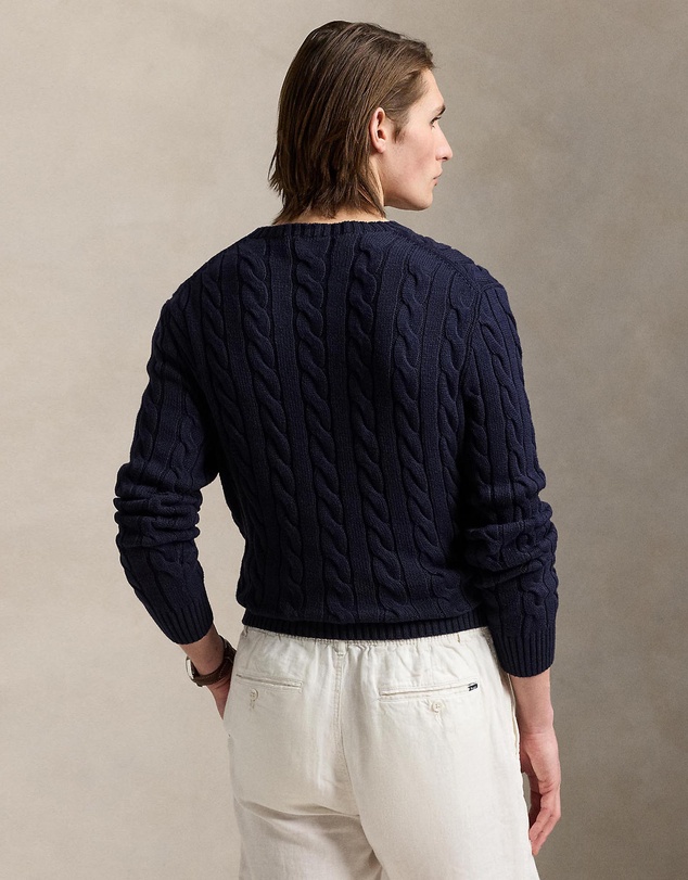 Polo Ralph Lauren - ICONIC EXCLUSIVE - Driver Cable Knit Long Sleeve Sweater