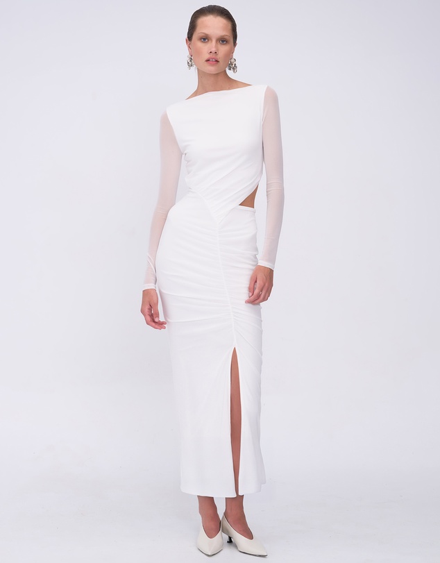 Suboo - Christy Mesh Ruched Front Maxi