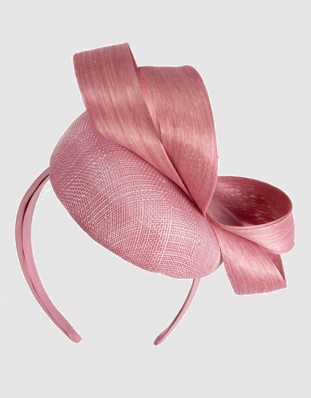 Max Alexander - Dusty Pink Pillbox Racing Fascinator