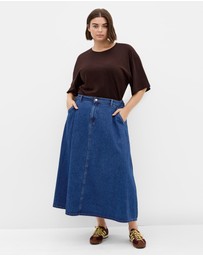 City Chic - Karina Denim Skirt