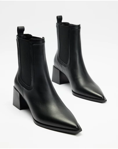 Atmos&Here - Elsa Leather Ankle Boots