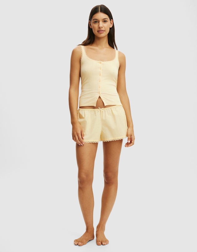 Cotton On Body - Dreamy Soft Pointelle Button Up Cami