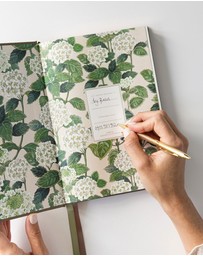 Bespoke Letterpress - Linen Bound Journal - Saltmarsh Green (Bullet Journal)