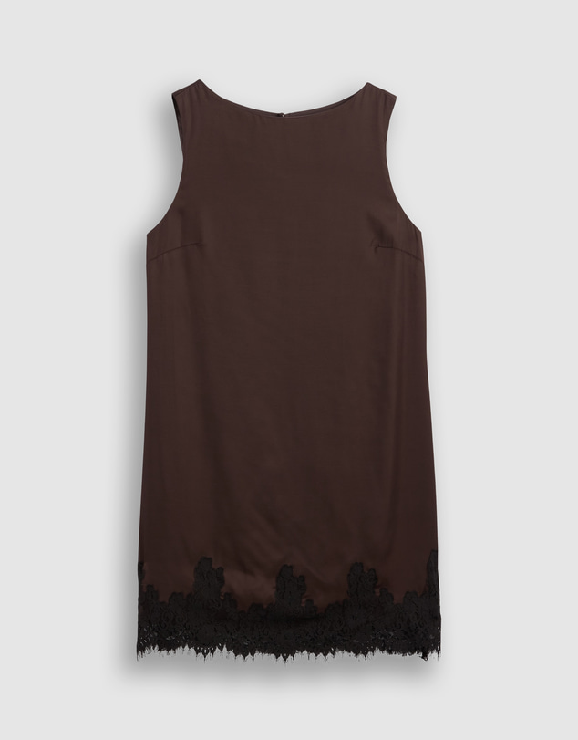 GAP - Sleeveless Shift Lace Hem Dress