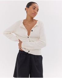 Cloth & Co. - The Vintage Cardigan | White