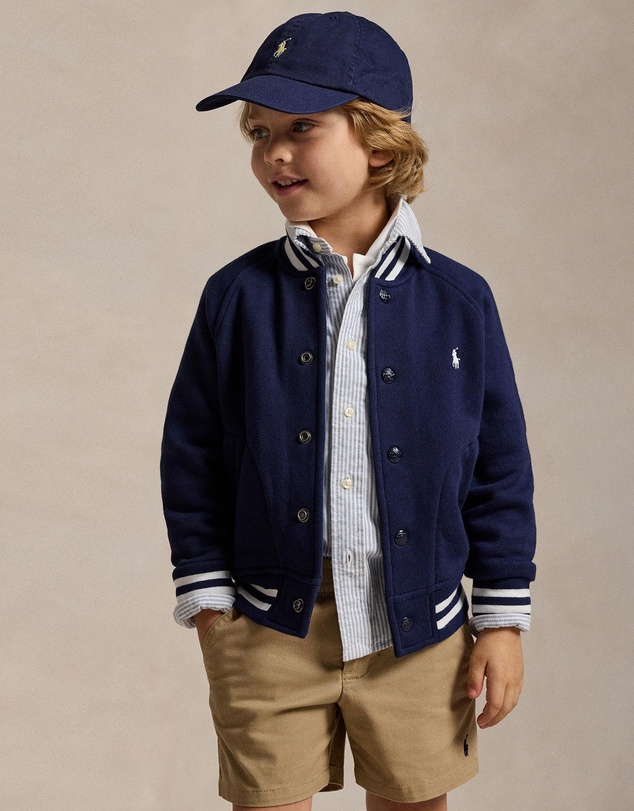 Polo Ralph Lauren - Fleece Baseball Jacket - Kids - The Iconic Exclusive