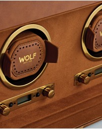 Wolf - WOLF Brogue Double Watch Winder With Storage