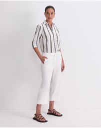 Sportscraft - Rosa Crop Linen Pant