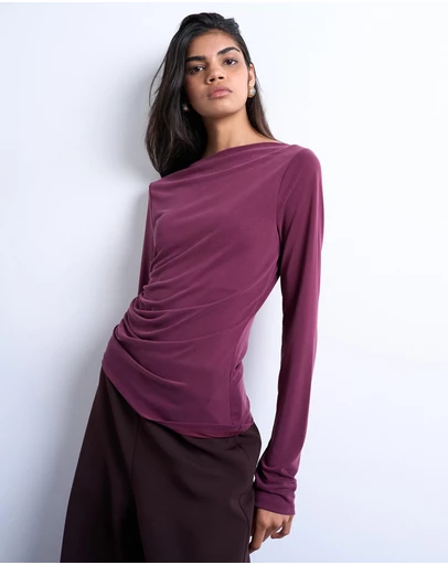TOPSHOP - Cupro LS Hitch Side Detail Top