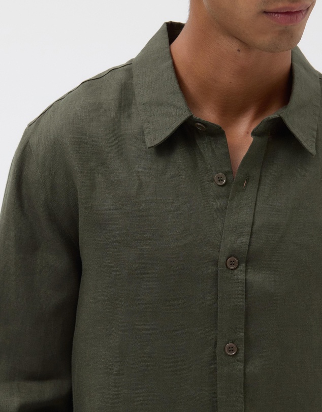 AERE - Euro Resort Linen LS Shirt