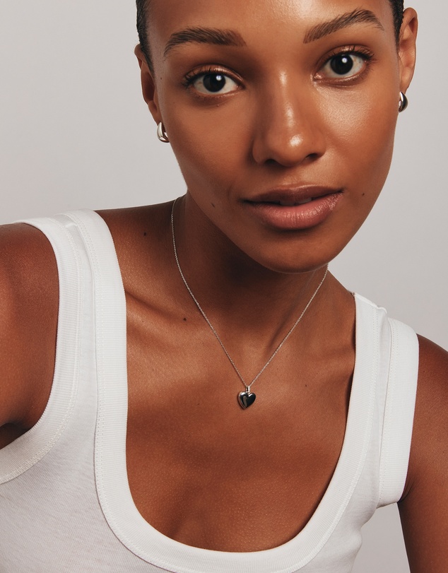 Michael Hill - Diamond Accent Heart locket in Sterling Silver
