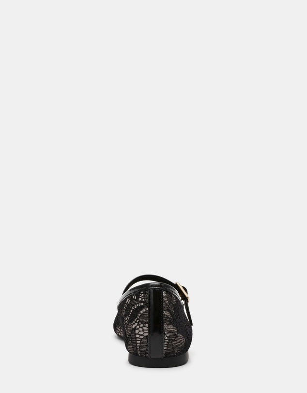 Steve Madden - Wildflower-L Black Lace Flats