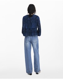 Desigual - Long-sleeve pleated blouse