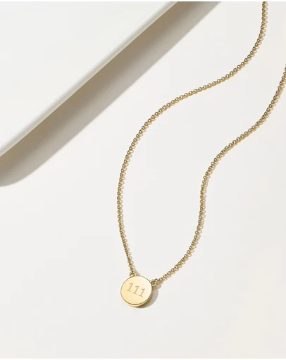 Mestige - Angel Number Necklace 111 - 18K Gold Plated