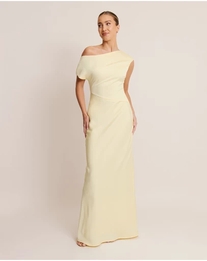 Six Stories - Asymmetric Satin Bridesmaid Dress