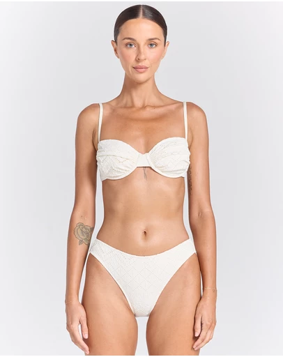 Poolside Paradiso - Sundream Sunlover Bikini Top - Pearl