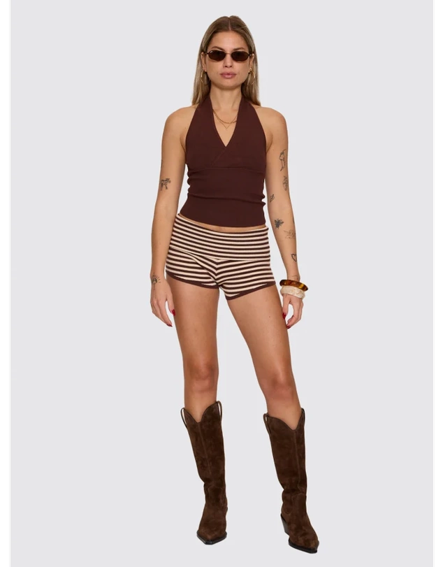 Thrills - Dayna Knit Halter Top