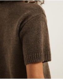 Atmos&Here - Ayla Knitted Boxy T-Shirt