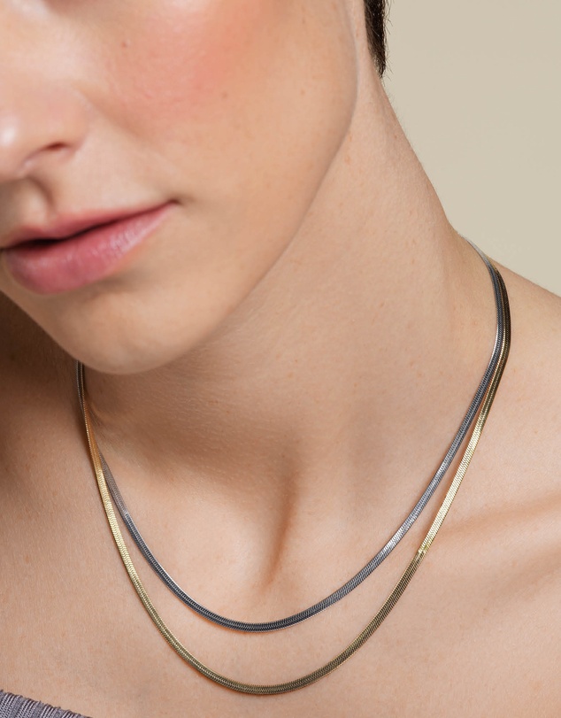 Rosefield - Snake Duotone Necklace and Bracelet Set