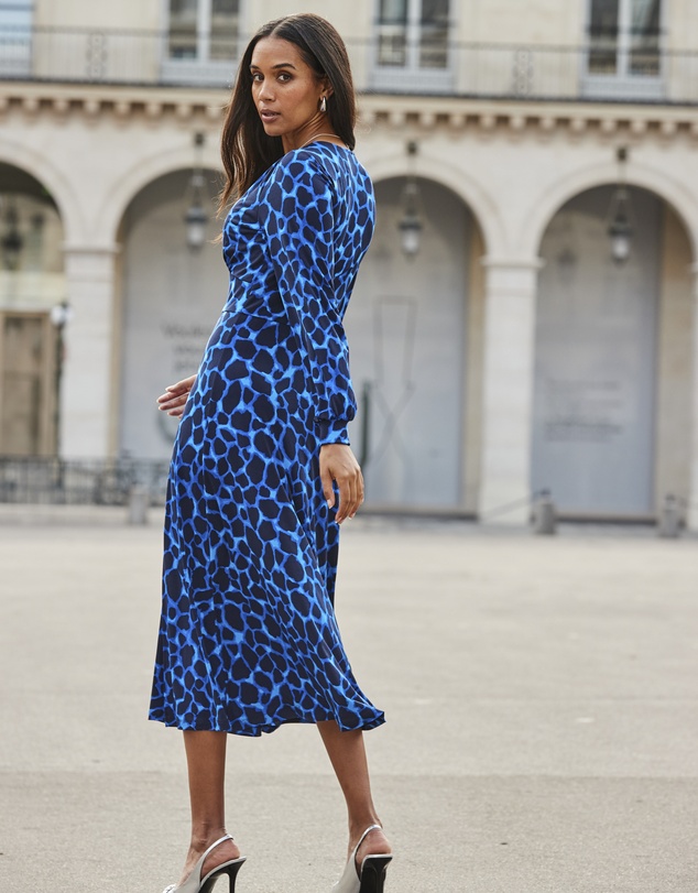 Sosandar - Morocco Print Split Detail Dress
