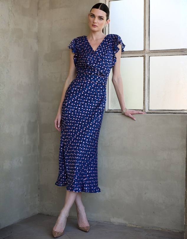 SACHA DRAKE - Fleur De Ly Midi Dress