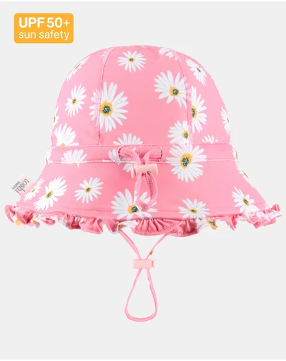 Toshi - Swim Bell Hat Ripple -  Daisy Watermelon XS