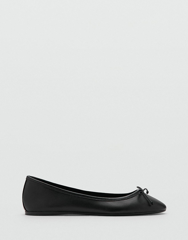 M.N.G - Leather Ballet Flats