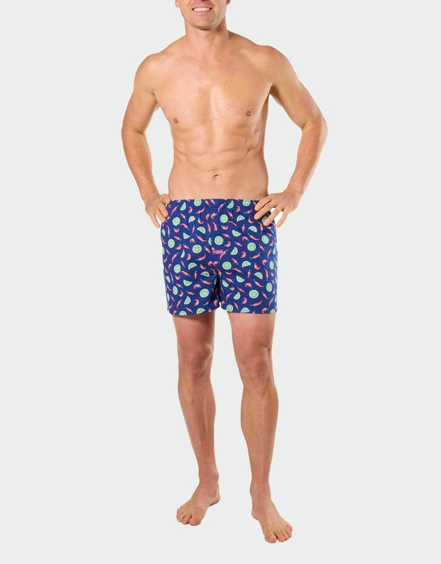 Mitch Dowd - Mens Woven Boxer Shorts 3 Pack in Tequila Print