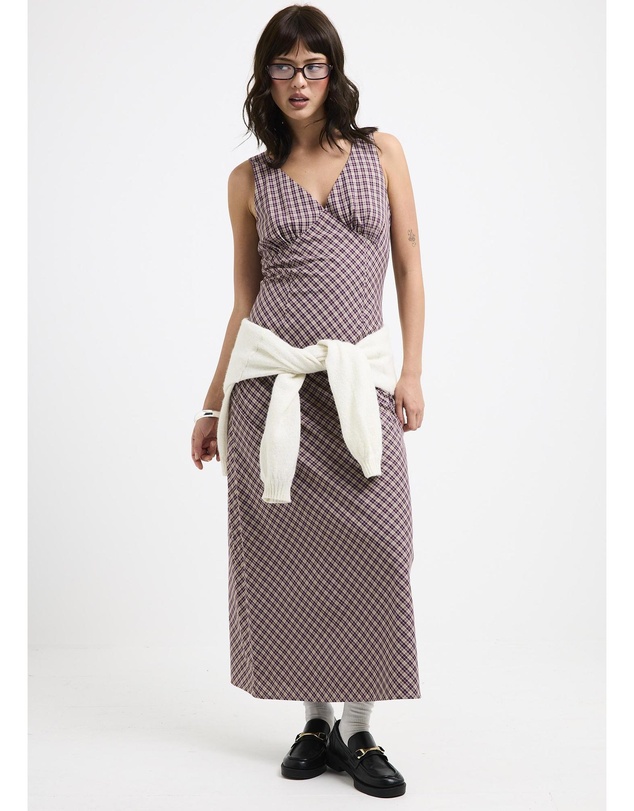 Subtitled - Kaia V Neck Midi Dress