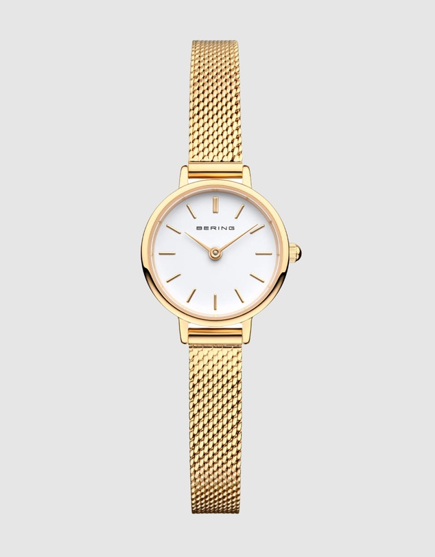 Bering - Lovely 26mm Gold Watch with Bracelet