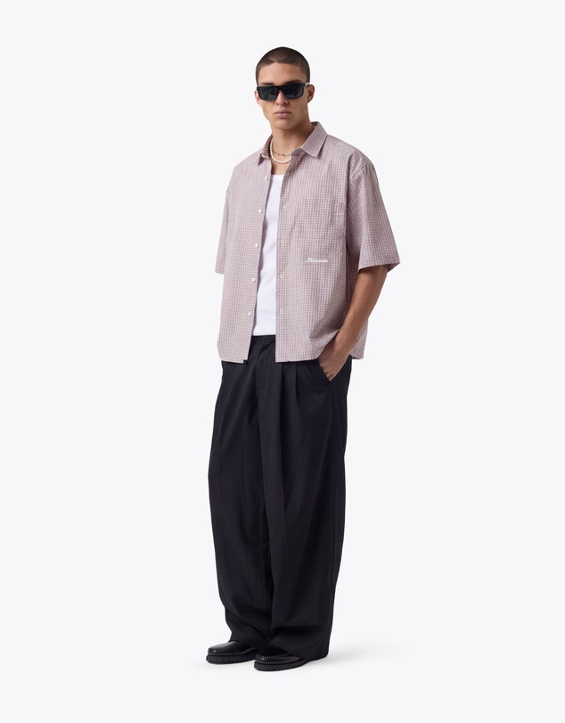 Zanerobe - Box Crop Shirt Pink Plaid