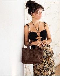 Chuchka - Woven Neoprene Mini Tote - Choc Brown