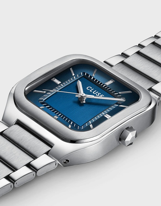 Cluse - Quadrus Steel, Blue, Silver Colour