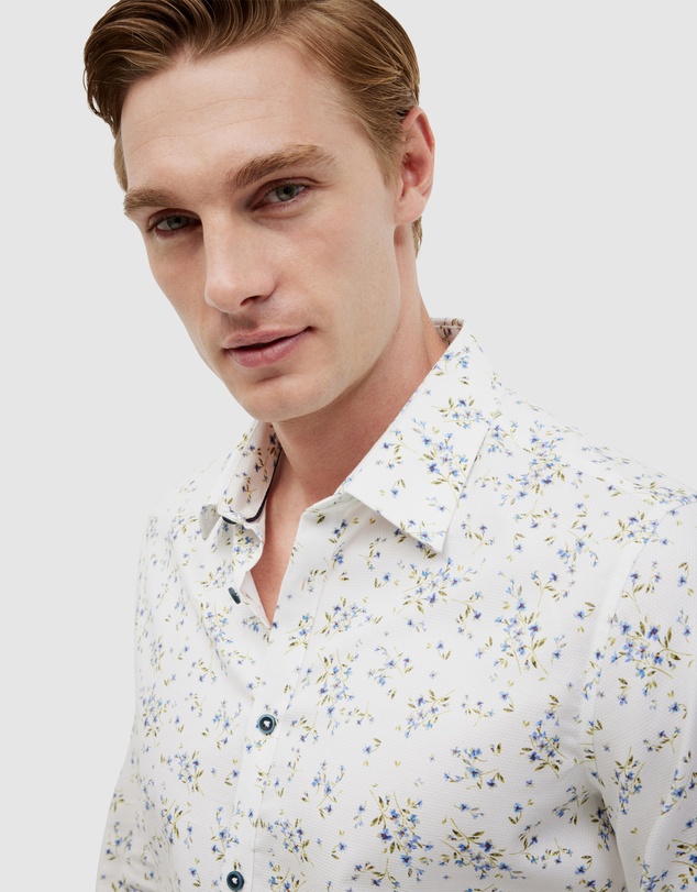 Politix - Bouquet Print Long Sleeve Shirt