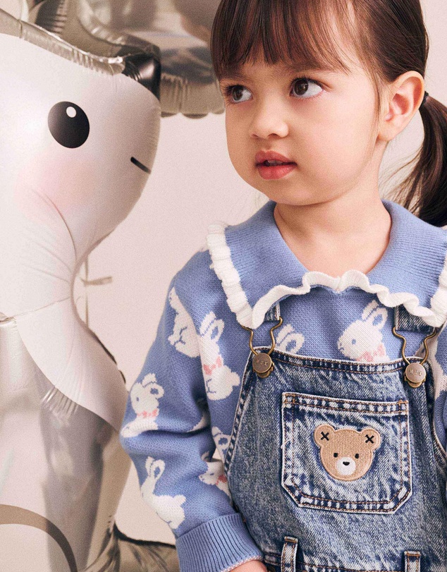 Huxbaby - Dreamy Denim Pinafore - Babies-Kids