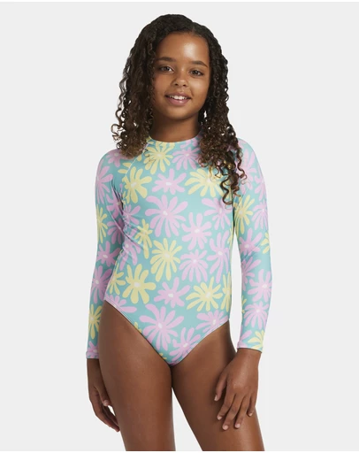 Roxy - Girls 8 to 16 Flower Lover One Piece Rash Vest