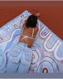 Good Throw Co - Blue Ocean Art Throw Rug