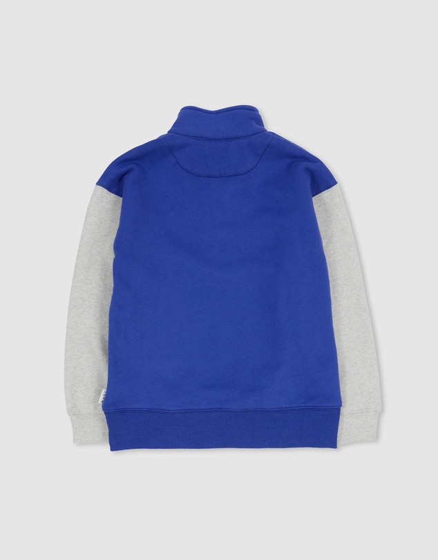 Olive & The Captain - Cobalt Cosy Block Zip Jumper- Updated Fit