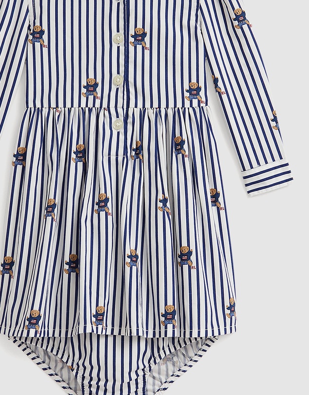 Polo Ralph Lauren - Polo Bear Cotton Shirtdress & Bloomers - Babies