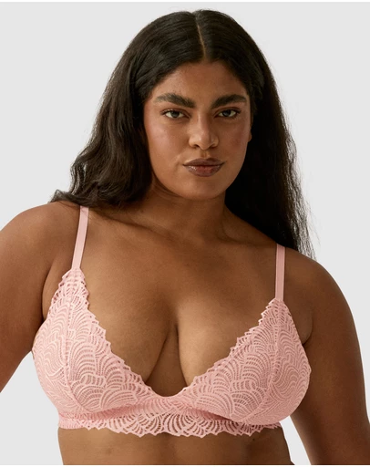 Naturana - Friday Unpadded Triangle Cup Recycled Lace Bralette