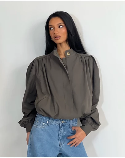 Dazie - Daniella Pleated Bubble Hem Jacket