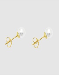 Ichu - Tiny Pearl Stud Earrings