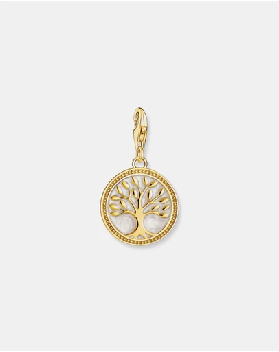 THOMAS SABO - Yellow-Gold Plated Tree Of Love Charm