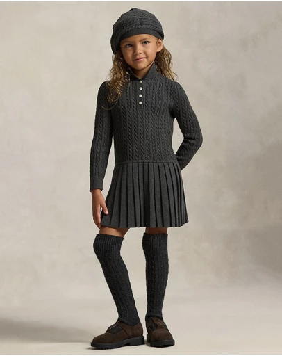 Polo Ralph Lauren - Mini-Cable Polo Sweater Dress - Babies-Kids